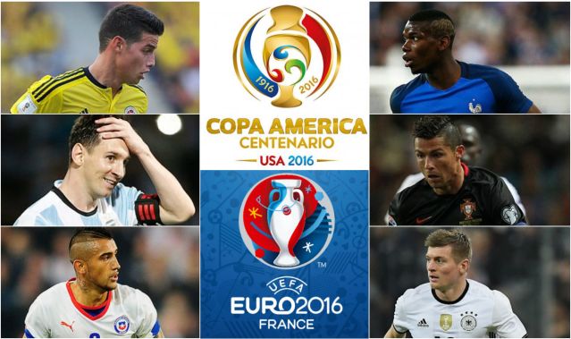 Copa América Centenario vs Eurocopa 2016