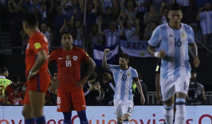 Argentina terminó pidiendo la hora en triunfo ante Chile