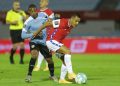 La selección chilena batalló pero no pudo frente a Uruguay y Aquino